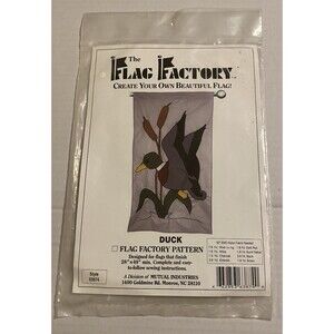 NEW VTG - The Flag Factory DUCK Flag Pattern Only Create Your Own Flag 28x 49